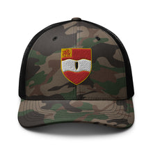 Load image into Gallery viewer, Camouflage trucker hat - 1st Battalion, 82nd Artillery No Text