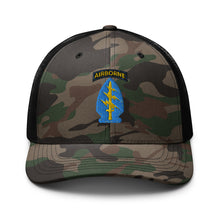 Load image into Gallery viewer, Camouflage trucker hat - SOF - Special Forces SSI