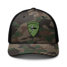 Load image into Gallery viewer, Camouflage trucker hat - Army - 176th Assault Helicopter Co wo txt