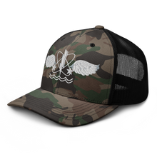 Load image into Gallery viewer, Camouflage trucker hat - Navy - Rate - Aviation Warfare Systems Operator wo Txt X 300