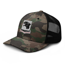 Load image into Gallery viewer, Camouflage trucker hat - Army - 761st Tank Battalion - Black Panthers wo Txt
