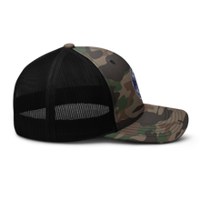 Load image into Gallery viewer, Camouflage trucker hat - Spyder Ryder - Free Wheel Motion - Blue
