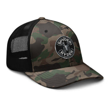 Load image into Gallery viewer, Camouflage trucker hat - Spyder Ryder - Free Wheel Motion - Black