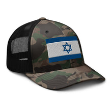 Load image into Gallery viewer, Camouflage trucker hat - Israel Flag