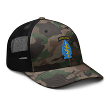 Load image into Gallery viewer, Camouflage trucker hat - SOF - Special Forces SSI