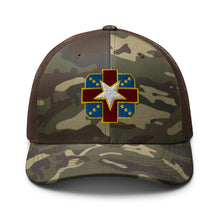 Load image into Gallery viewer, Camouflage trucker hat - Army - Womack Army Medical Center wo Txt