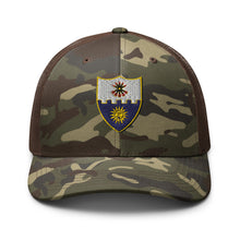 Load image into Gallery viewer, Camouflage trucker hat - 1st Battalion, 22nd Infantry (Infantry without TEXT