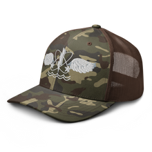 Load image into Gallery viewer, Camouflage trucker hat - Navy - Rate - Aviation Warfare Systems Operator wo Txt X 300