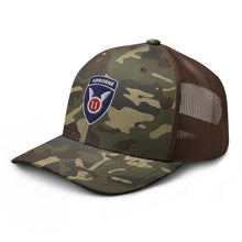 Load image into Gallery viewer, Camouflage trucker hat - Army - 11th Airborne Division wo txt