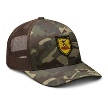Load image into Gallery viewer, Camouflage trucker hat - Army - 740th Tank Battalion DUI wo Text