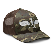 Load image into Gallery viewer, Camouflage trucker hat - Navy - Rate - Aviation Warfare Systems Operator wo Txt X 300
