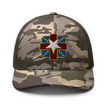 Load image into Gallery viewer, Camouflage trucker hat - Army - Womack Army Medical Center wo Txt