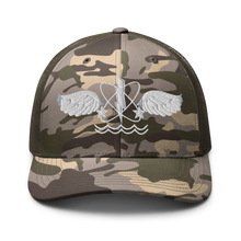 Load image into Gallery viewer, Camouflage trucker hat - Navy - Rate - Aviation Warfare Systems Operator wo Txt X 300