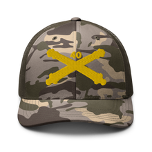 Load image into Gallery viewer, Camouflage trucker hat - Army - 40th Artillery Branch wo Txt