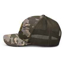 Load image into Gallery viewer, Camouflage trucker hat - Army - Enlisted - Sergeant First Class - SFC - Blue X 300