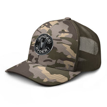 Load image into Gallery viewer, Camouflage trucker hat - Spyder Ryder - Free Wheel Motion - Black