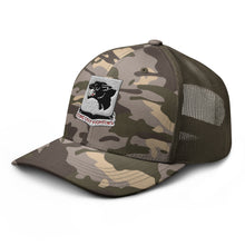 Load image into Gallery viewer, Camouflage trucker hat - Army - 761st Tank Battalion - Black Panthers wo Txt