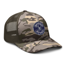 Load image into Gallery viewer, Camouflage trucker hat - Spyder Ryder - Free Wheel Motion - Blue