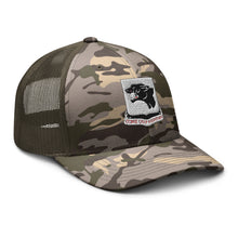 Load image into Gallery viewer, Camouflage trucker hat - Army - 761st Tank Battalion - Black Panthers wo Txt