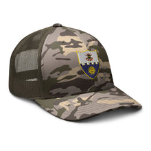Load image into Gallery viewer, Camouflage trucker hat - 1st Battalion, 22nd Infantry (Infantry without TEXT