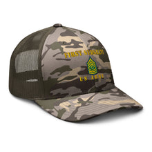 Load image into Gallery viewer, Camouflage trucker hat - Army - First Sergeant - Line
