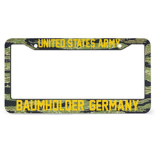 Load image into Gallery viewer, BAUMHOLDER GERMANY - COLD WAR - All Over Print License Plate Frame License Plate Frame Black