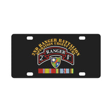 Load image into Gallery viewer, Army - 2nd Ranger Bn - Operation Urgent Fury w Svc Ribbons X 300 Classic License Plate