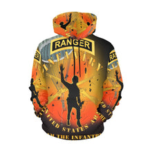 Load image into Gallery viewer, Men's All Over Print Hoodie (USA Size) (Model H13) - Infantry - Follow Me - Ranger Tab - Paratrooper - I AM INFANTRY Battleground