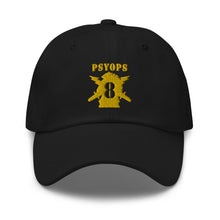 Load image into Gallery viewer, Dad hat - Army - PSYOPS w Branch Insignia - 8th Battalion Numeral - Line X 300 - Hat