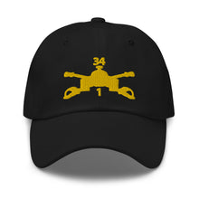Load image into Gallery viewer, Dad hat - Army - 1st Bn 34th Armor - Armor Branch wo Txt