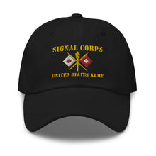 Load image into Gallery viewer, Dad hat - Army - Signal Corps - Branch - US Army X 300DPI