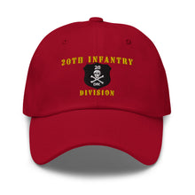 Load image into Gallery viewer, Dad hat - Army - 20th Infantry Division X 300 - Hat