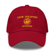 Load image into Gallery viewer, Dad hat - Army - 22nd Infantry Division X 300 - Hat