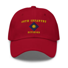 Load image into Gallery viewer, Dad hat - Army - 40th Infantry Division X 300 - Hat
