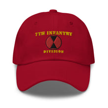 Load image into Gallery viewer, Dad hat - Army - 7th Infantry Division - Hat
