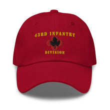 Load image into Gallery viewer, Dad hat - Army - 43rd Infantry Division X 300 - Hat