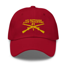 Load image into Gallery viewer, Dad hat - Army - 1st Bn 41st Infantry X 300 - Hat