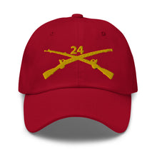 Load image into Gallery viewer, Dad hat - Army - 24th Infantry Regiment Branch wo Txt