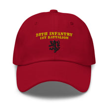 Load image into Gallery viewer, Dad hat - Army - 1st Battalion 28th Infantry - Hat