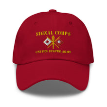Load image into Gallery viewer, Dad hat - Army - Signal Corps - Branch - US Army X 300DPI