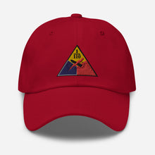 Load image into Gallery viewer, Dad hat - Armor - 1st Battalion, 110th Armor Regiment - SSI wo Txt