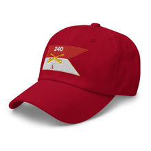 Load image into Gallery viewer, Dad hat - Army - Alpha Troop, 240th Cavalry Regiment - Guidon