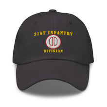 Load image into Gallery viewer, Dad hat - Army - 31st Infantry Division X 300 - Hat