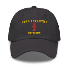 Load image into Gallery viewer, Dad hat - Army - 32nd Infantry Division X 300 - Hat