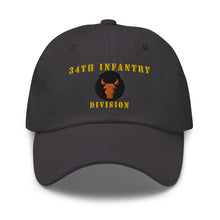 Load image into Gallery viewer, Dad hat - Army - 34th Infantry Division X 300 - Hat
