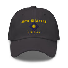 Load image into Gallery viewer, Dad hat - Army - 40th Infantry Division X 300 - Hat