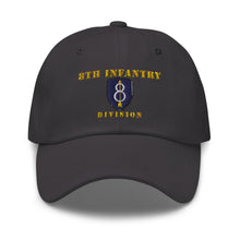 Load image into Gallery viewer, Dad hat - Army - 8th Infantry Division - Hat