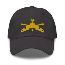 Load image into Gallery viewer, Dad hat - Army - 1st Bn 34th Armor - Armor Branch wo Txt
