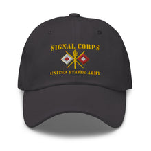 Load image into Gallery viewer, Dad hat - Army - Signal Corps - Branch - US Army X 300DPI