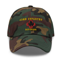 Load image into Gallery viewer, Dad hat - Army - 43rd Infantry Division X 300 - Hat